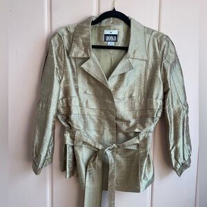 Yak Magik Metallic Beige Blazer